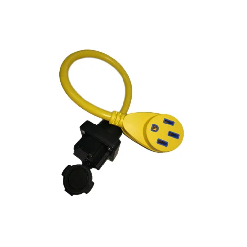 
sae j1772 inlet with nema mode 3 to mode 2 ev charging plug adapter 