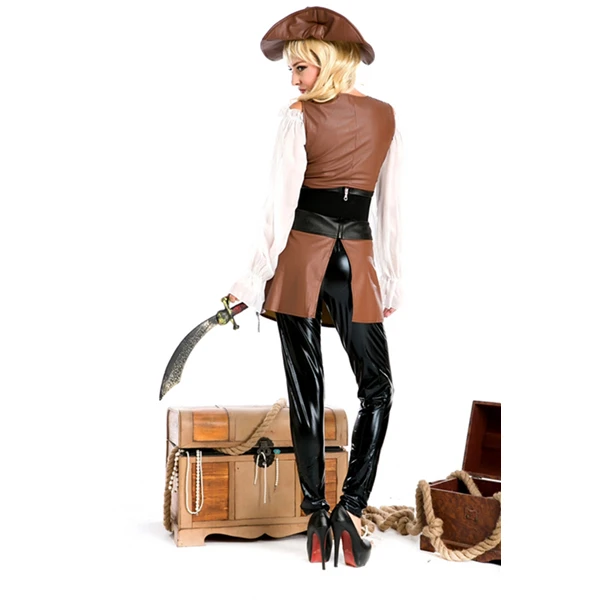 Womens Naughty Pirate Scoundrel Halloween Cosplay Costume