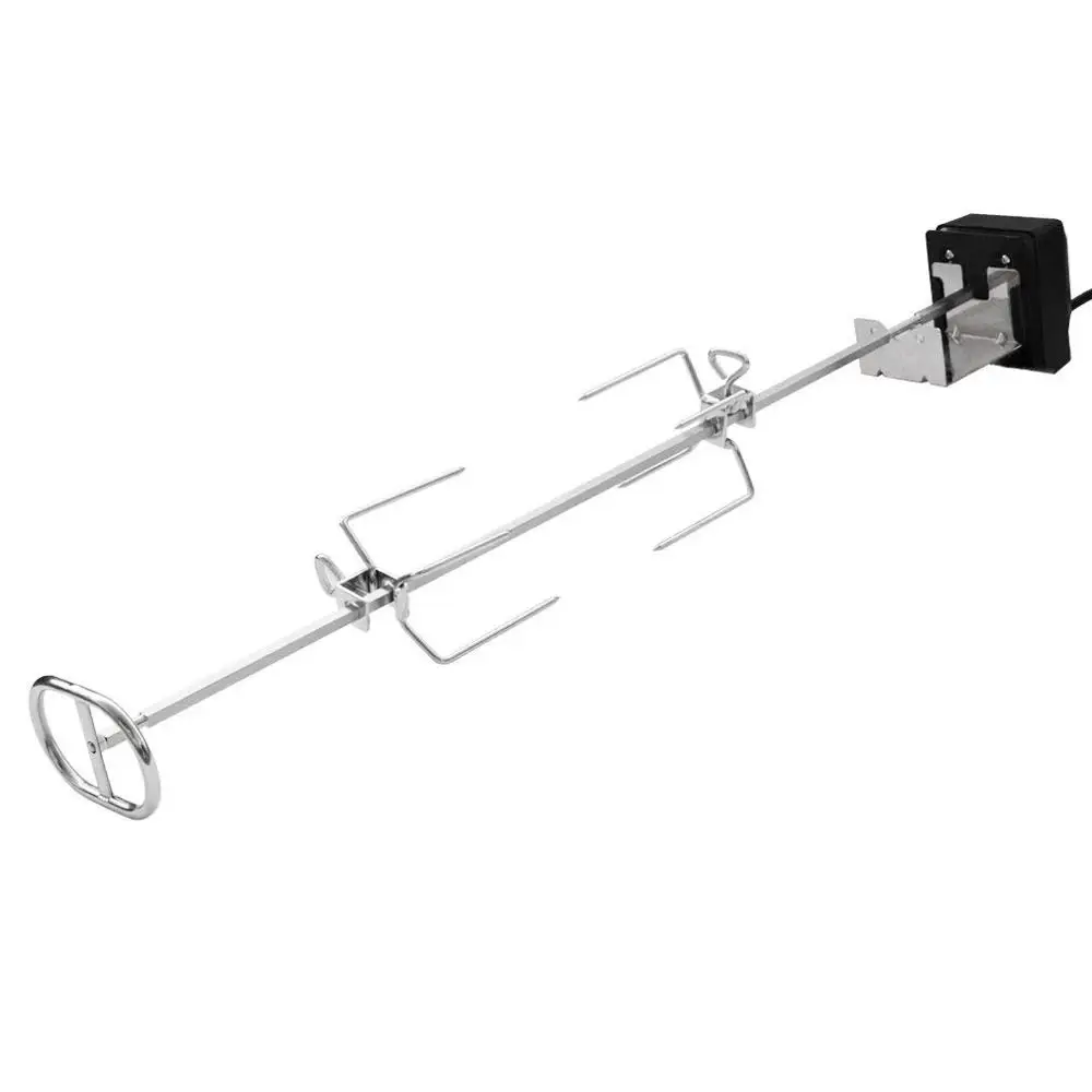 Grill Rotisserie Kit with stainless steel electric motor