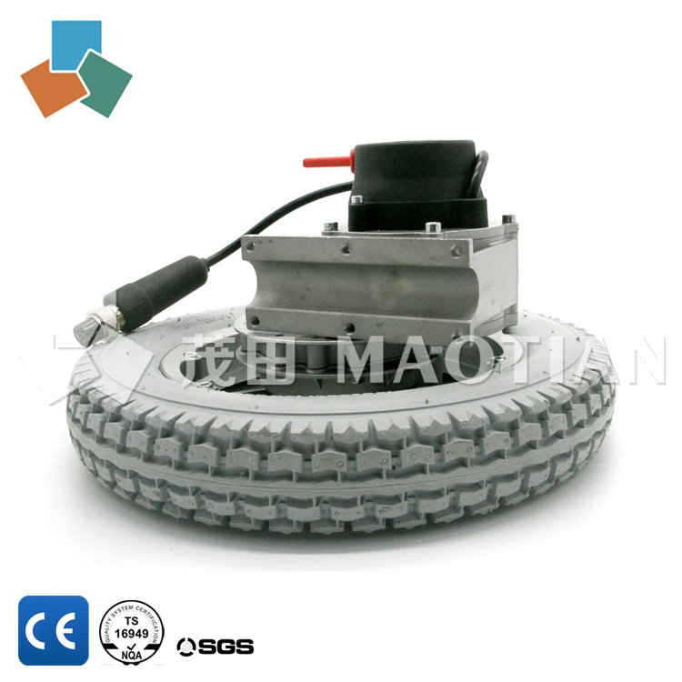 high efficiency brushless dc motor MT21 / electric wheelchair motor 250W / 24V high torque hub motor with gearbox
