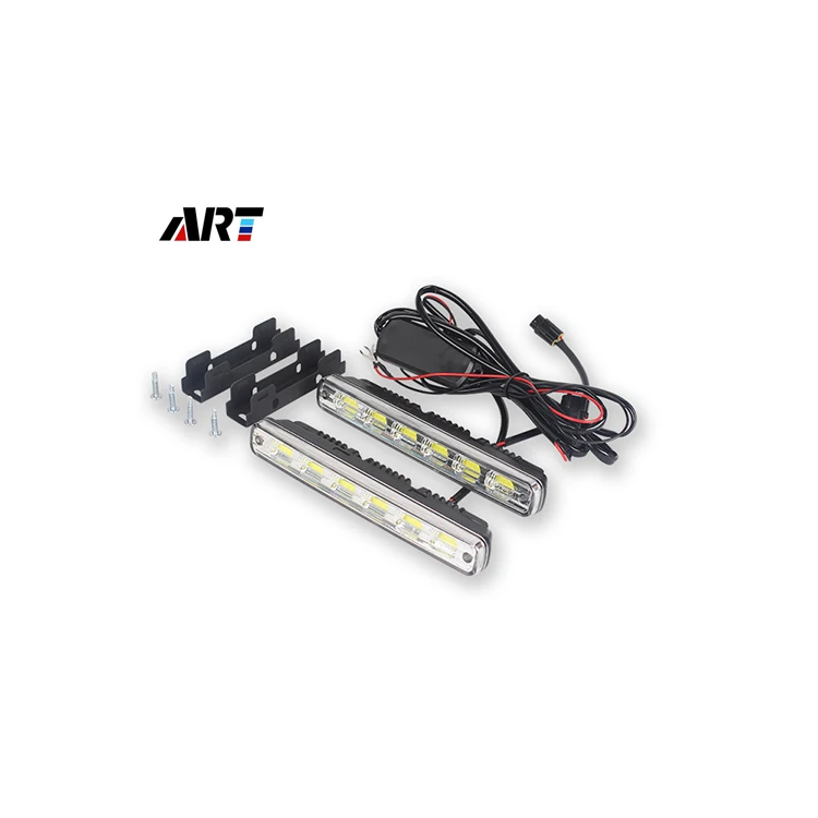 
Car Cob Led Lighting Kit Super Bright Flexible Waterproof Daytime Running Light 12V White And Amber Day Light Drl For Selling 