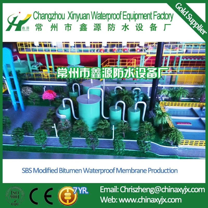 SBS/APP modified bitumen waterproof membrane making machine