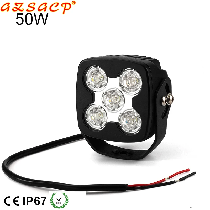 Super bright IP67 12v 5inch 50w truck led offroad worklight for Vehicle 4x4
