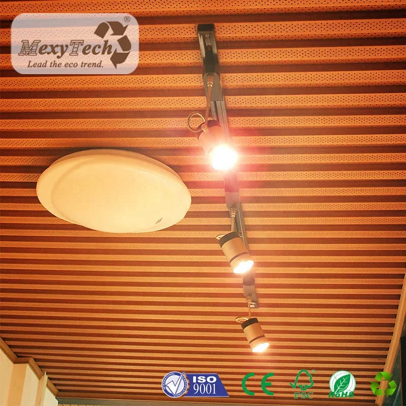 Modern indoor house roof Wood Plastic Composite Ceiling Design