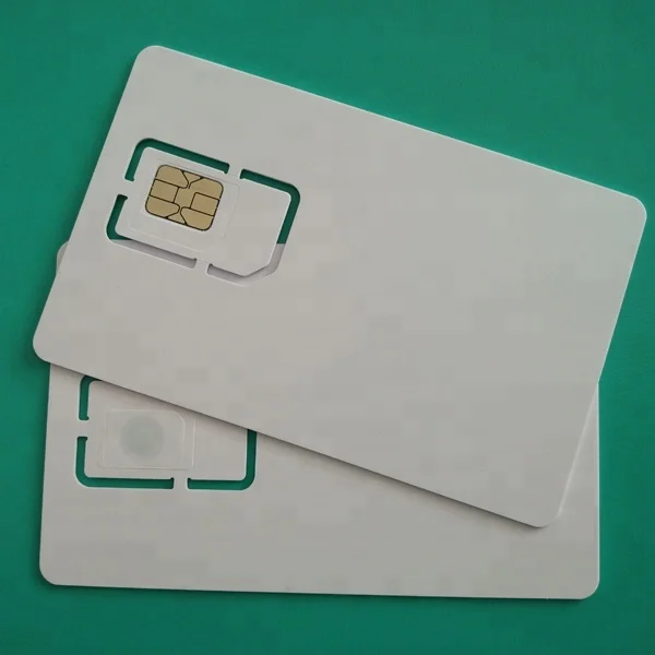 
2G 3G 4G Blank PVC Programmable Printing SIM Cards 