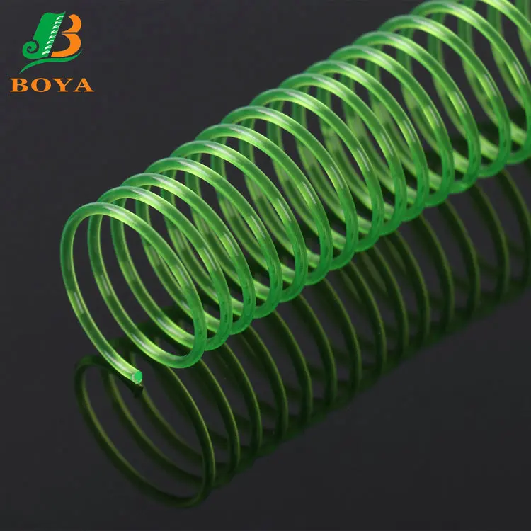 Eco-friendly PVC Plastic Binding Wire Plastic Single Spiral Plastic Coils Binding