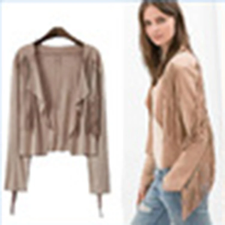 2-way stretch microfiber weft knitted suede fabric for coat