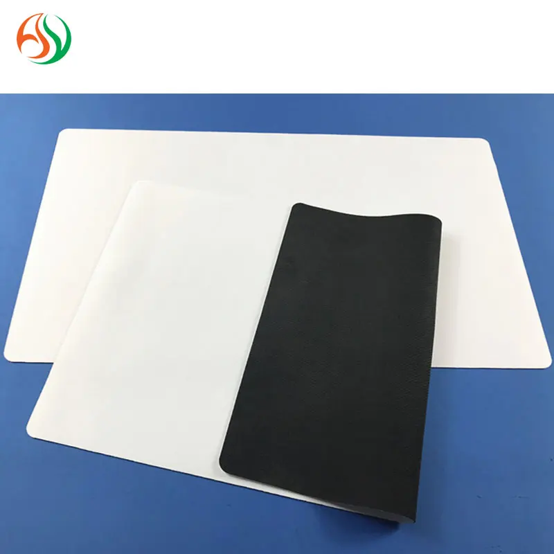 AY Stock 14 X 24 Inch Blank White Mouse Pad Material Neoprene Rubber Fabric Blank Playmat For Sublimation Printing