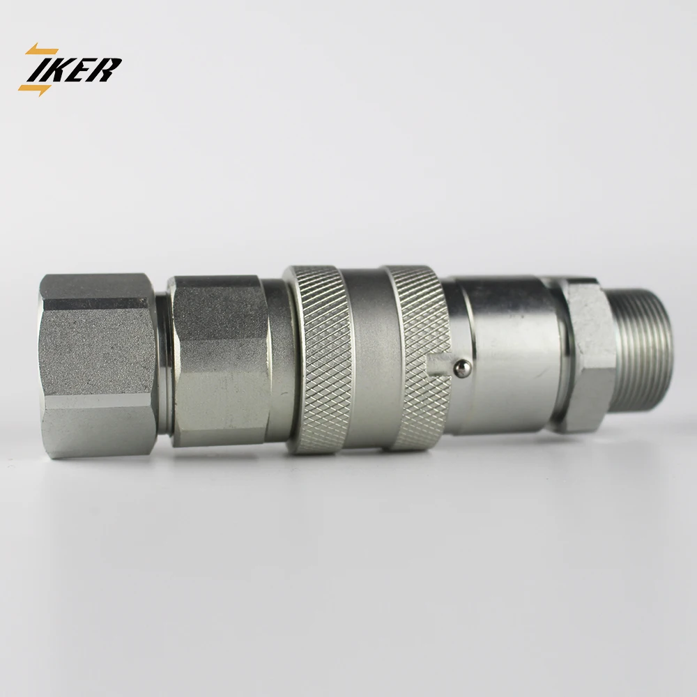 Manual Flat Face Interchange Loader Machine Hose Connector 1/2 Inch Npt Thread Coupling High Quick Hitch Excavator Manufacturer