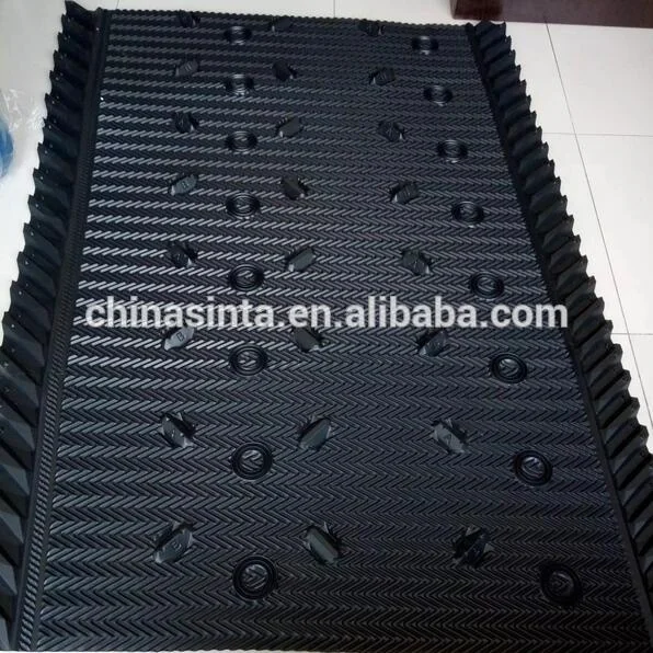 MX75 crossflow PVC film-fill with integral louvers and eliminators for cooling tower fill