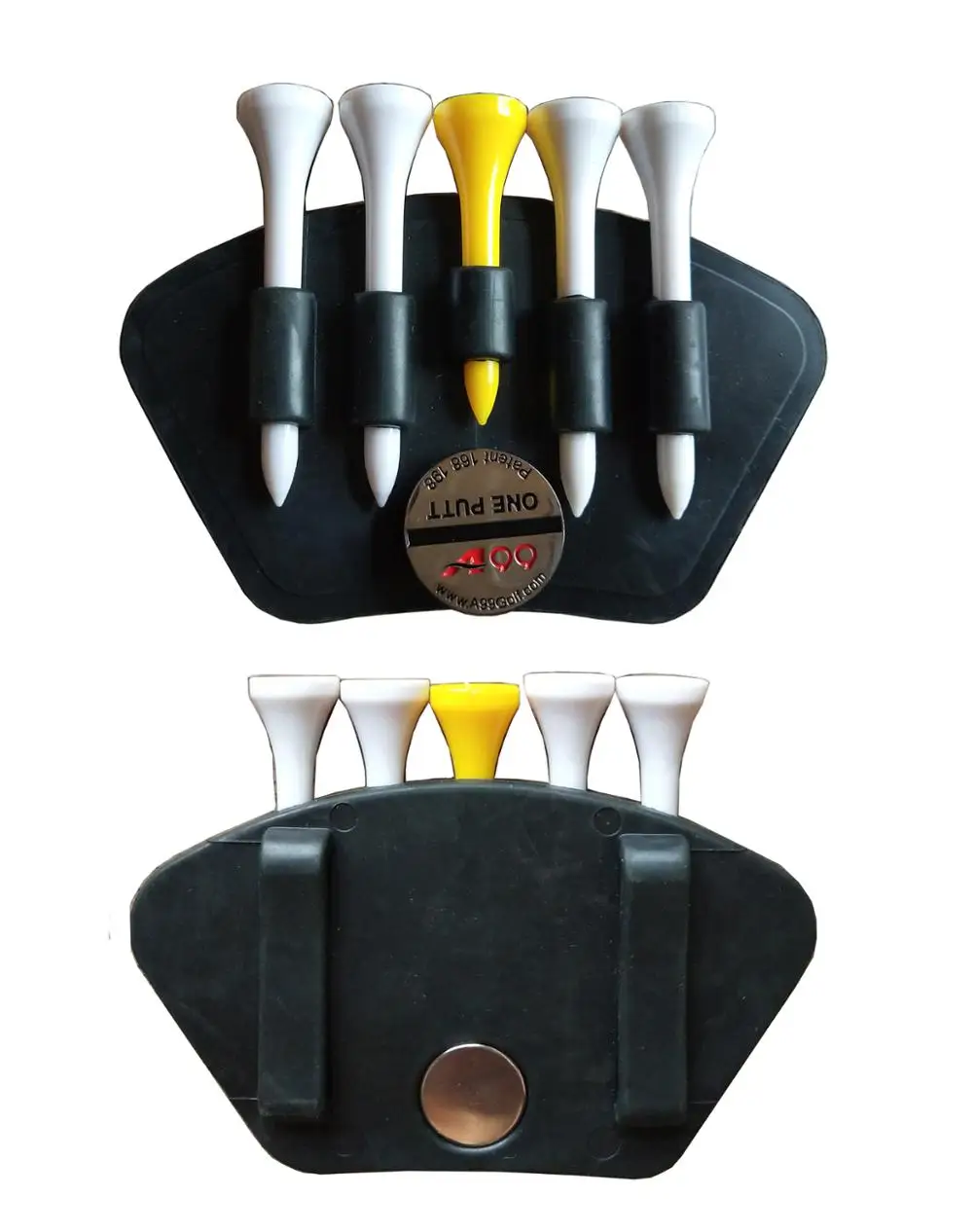 novelty golf tee holder with belt clip