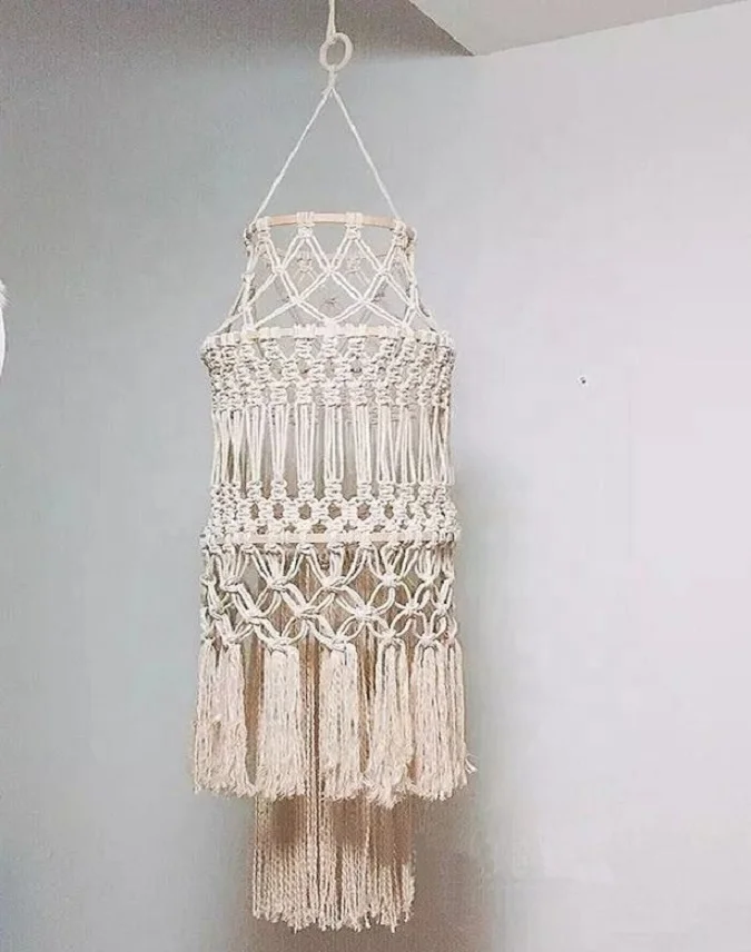 Handmade Cotton Rope Macrame Lampshades