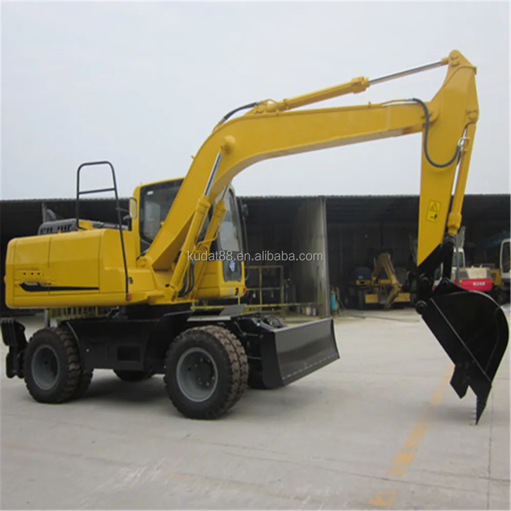 hydraulic rock breaker excavator ( 12 ton wheel excavator with china engine )