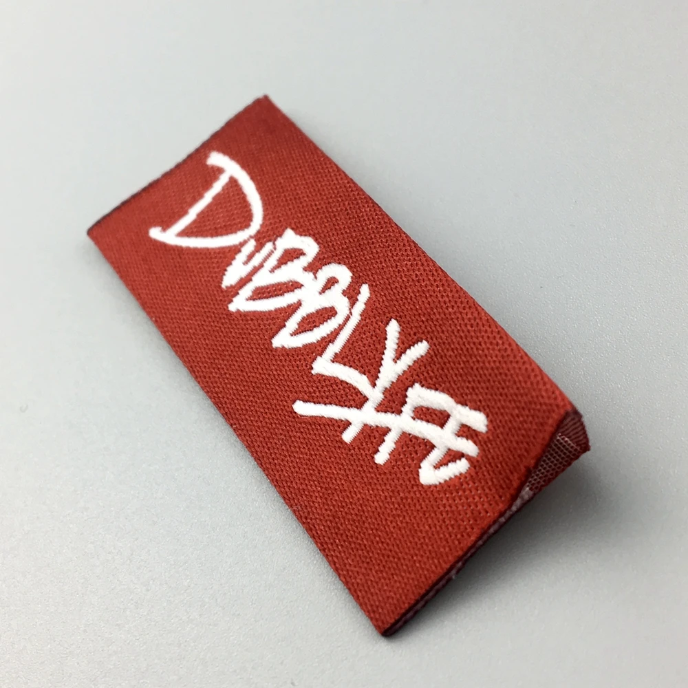 Garment woven label clothes printed label and tags for Summer Fashion T-shirt Women/Men Clothing