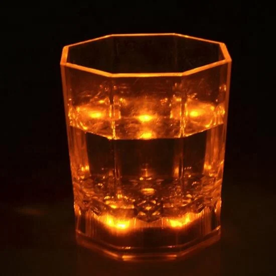 New design Activated Color Change Flash Light LED Beer plastic cup / For Glass Beer Mug Personalized