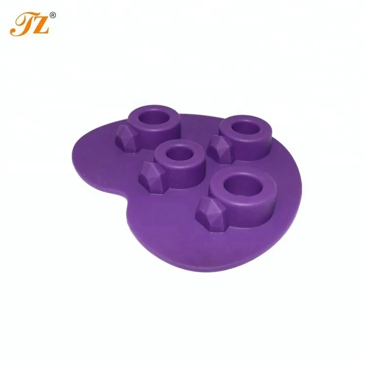Factory Wholesale Diamond Ring Shaped Silicone Chocolate Molds Cookies Mould