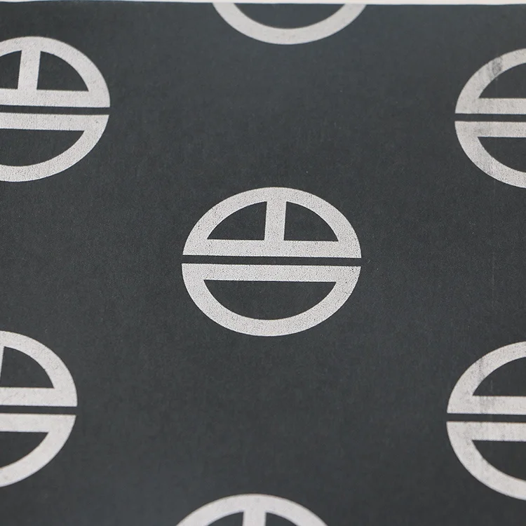 
17gsm Black Custom Printed Tissue Wrapping paper 