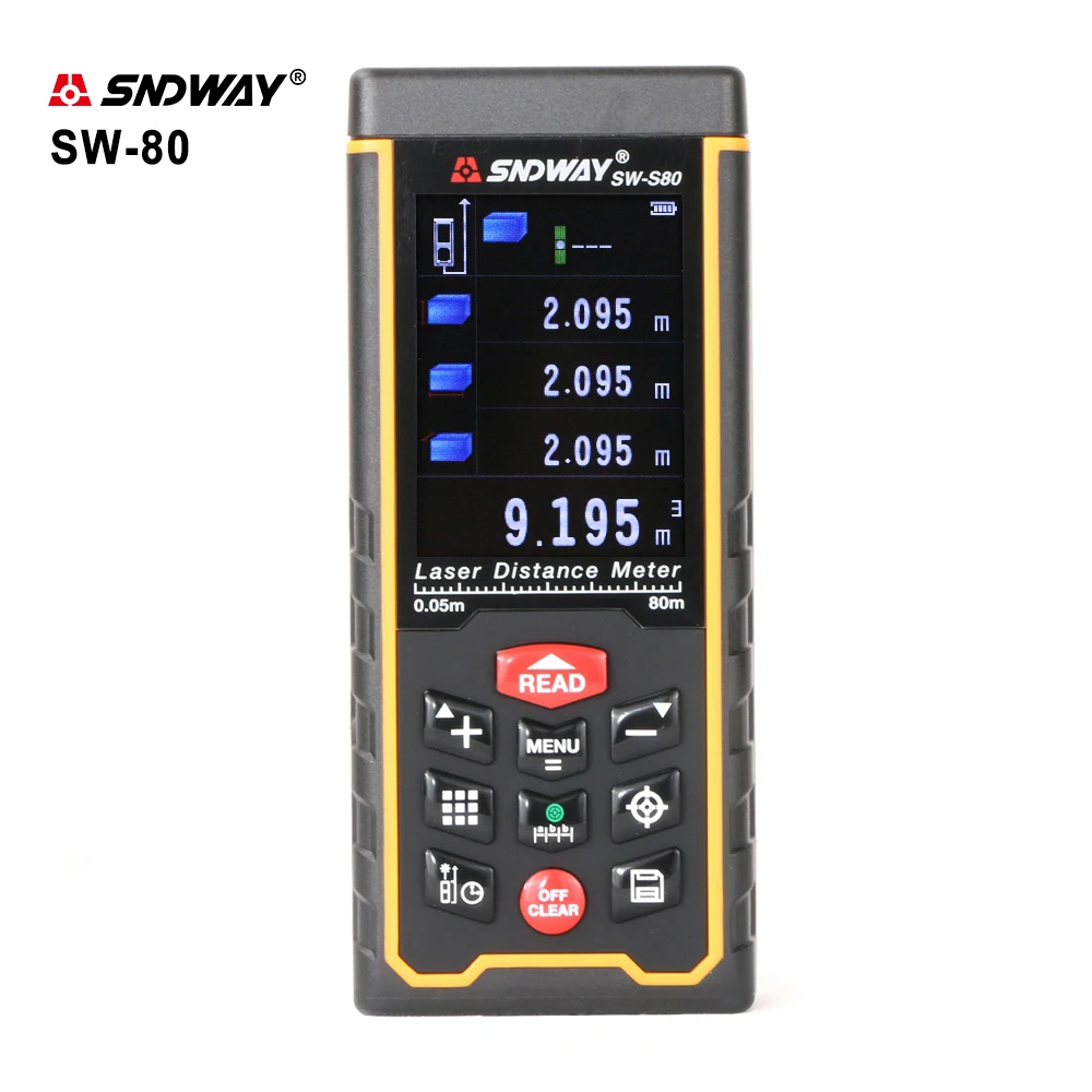Digital Laser Distance Meter Camera USB Recharge Portable Colorful Screen Range Finder Rangefinder SW-S80 /S120