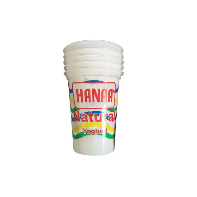 customized printing 500ml PP yogurt cup