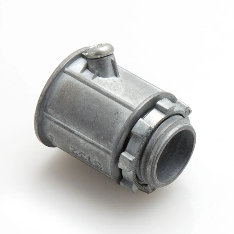 electrical conduit fittings flex metallic conduit connectors flex set screw connector Zinc