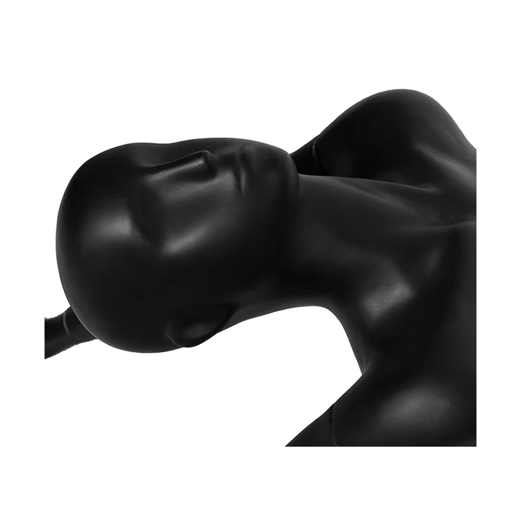 
Matte Black wholesale curvy female mannequin bending over 