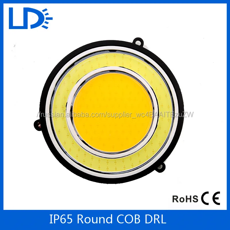 Универсальный авто drl гибкие СВЕТОДИОДНЫЕ Фары Дневного Света COB День Огни Мягкая DRL, Пригодный Для Honda Toyota VW