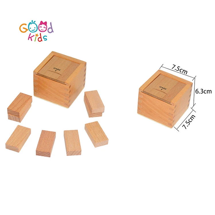 Wooden Educational Toys Kids Learning Material 15 PCS Froebel Gabe Toys