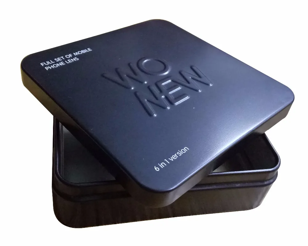 Top Quality Matt Black Big Square Tin Box for Cookies