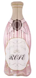 China factory custom pvc inflatable toy rose bottle pool float with glitter inside for adults