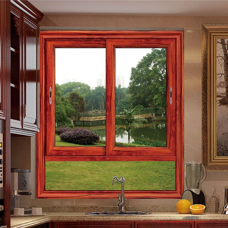 
Top Quality thermal break office/kitchen sliding glass window/ Aluminium double glazed windows and doors philippines price 