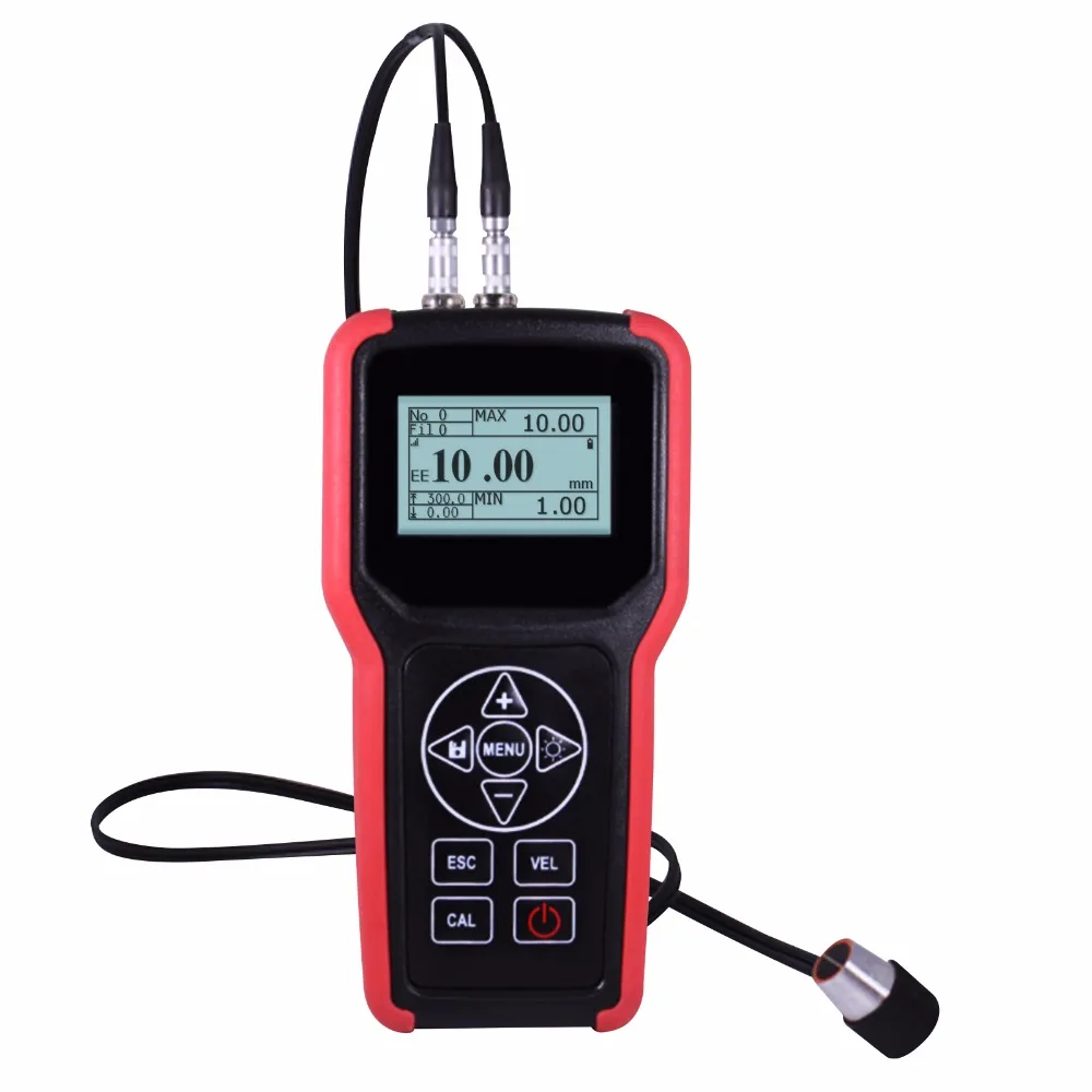 TMG-4001 Ультразвуковой измеритель толщины стекловолокна из алюминиевой стали с подсветкой внутренней памяти 100000 LCD