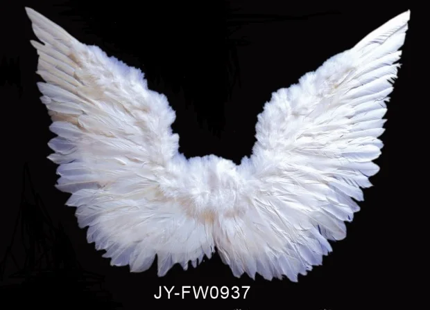 Оптовая Продажа Летающий декором из черных перьев «Крылья Ангела» для Хэллоуина