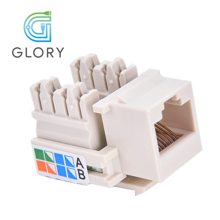 Hot Sale Communication Modular Jack For Internet Connecting  RJ45 Cat5e Keystone Jack