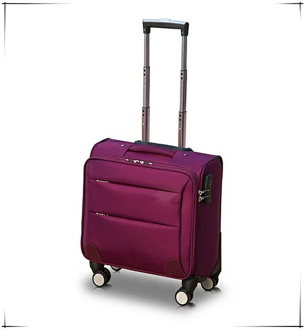 China factory waterpoof oxford 4 wheels carry on trolley bags wheeled cabin luggage suitcase