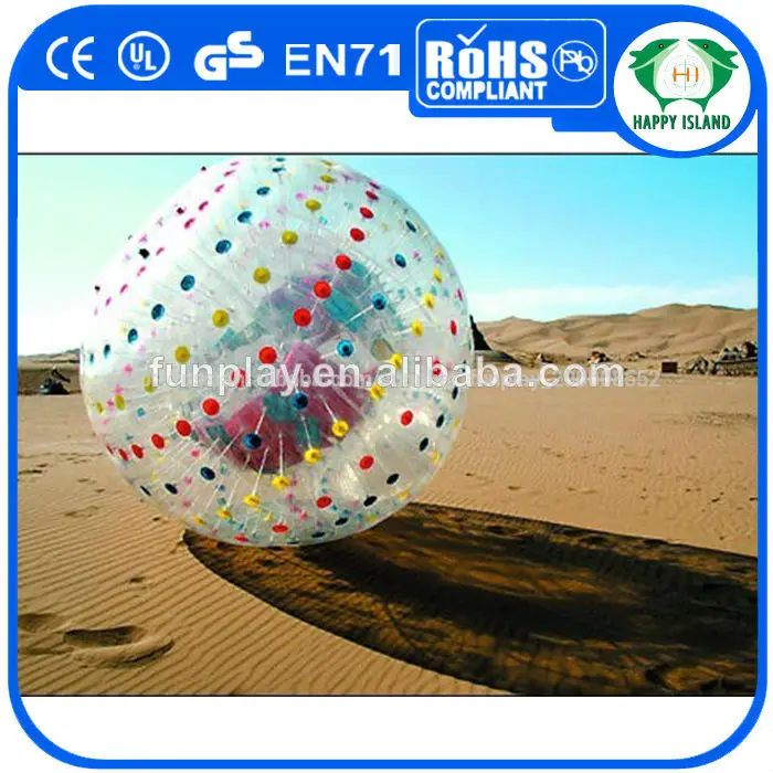 Dia2.8m/3m/3.2m пвх/тпу надувной мяч зорб