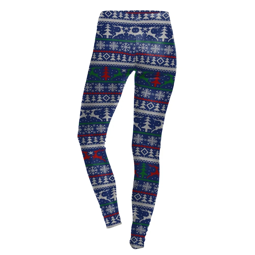 92% polyester 8% spandex Custom Printed Legging for Women sublimated christmas running tights