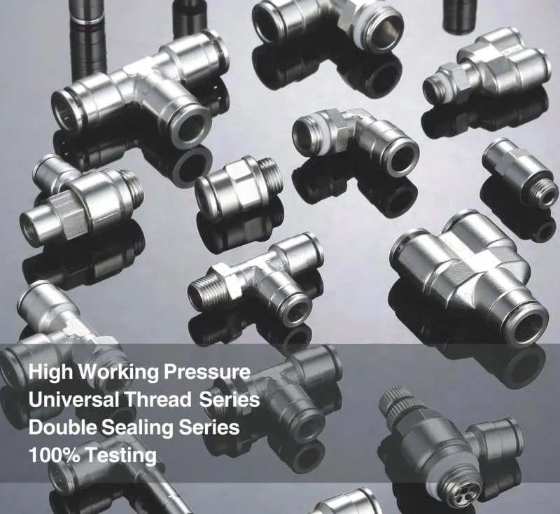 high temperature high pressure MPZA8 8mm 4 way brass fittings union cross joint pipe fitting fast connector