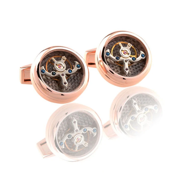 Wholesale Watch Mechanism Cufflinks,Mechanical Steampunk Cufflinks