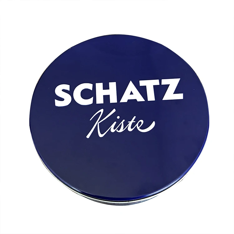 Top Quality round metal packaging cosmetic tin box for balm