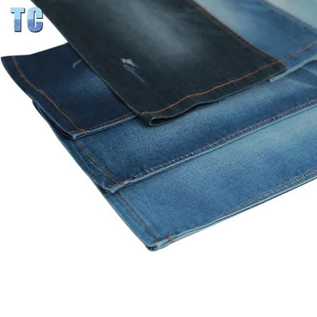 11 oz cotton poly twill lihgt blue cheap denim fabric specification in turkey
