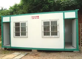 Container type toilet with septic tank and water tank