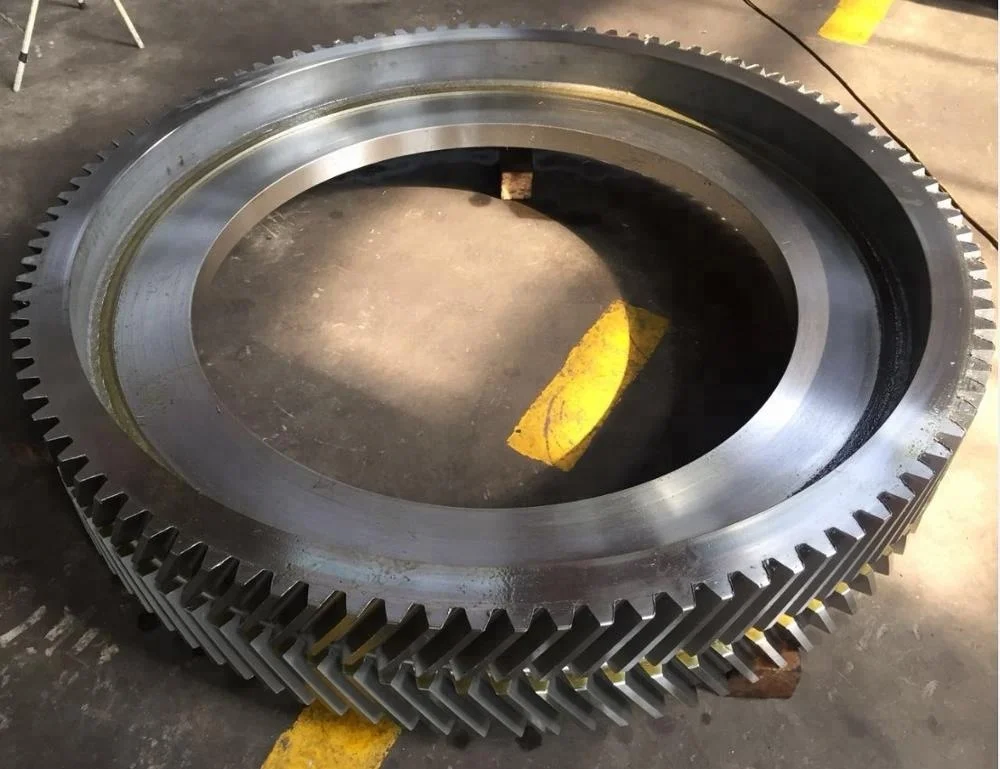 OEM, высокая точность, Большая двойная спиральная шестерня, кольцевая Шестерня в елочку для цементного смесителя