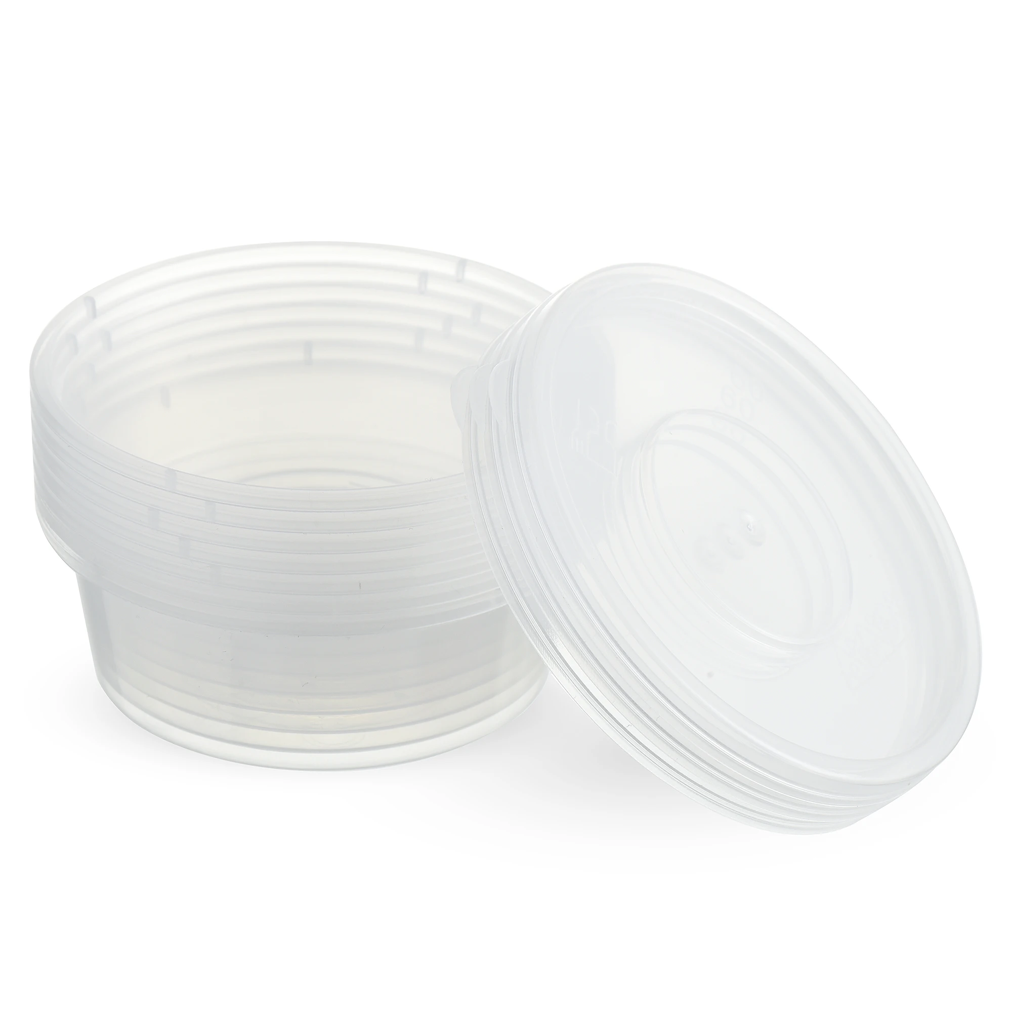 FREE SAMPLE  Clear plastic sauce cup 2oz disposable cup