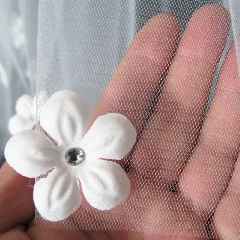 
Bridal Accessories Hot Sell Luxury Elegant Appliqued Lace Bridal Veils Bridal headdress Wedding Veils 