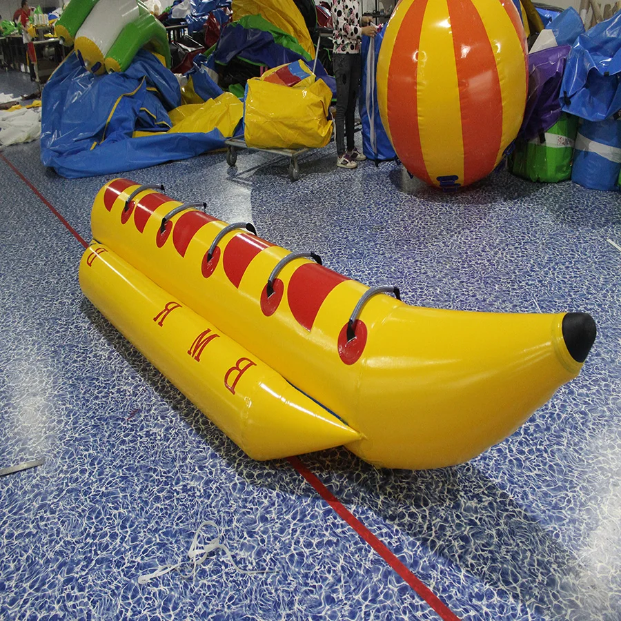Inflatable Water Sport Game Banana Boat Professional Manufacturer  PVC Inflatable Boat for 10 Persons
