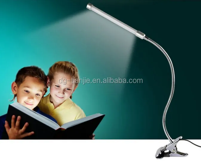 Desk Lamp Flexible Gooseneck With Clip Book Light factory price from China
