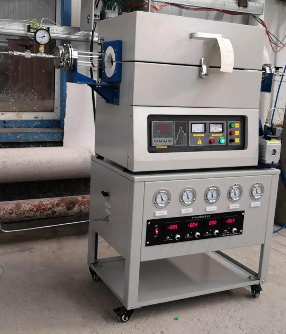1200.C Лаборатории Атмосферы вакуумной сердечно-сосудистых заболеваний трубчатой печи с доставкой в течение 3-каналы смешивания газовый регулятор массового расхода