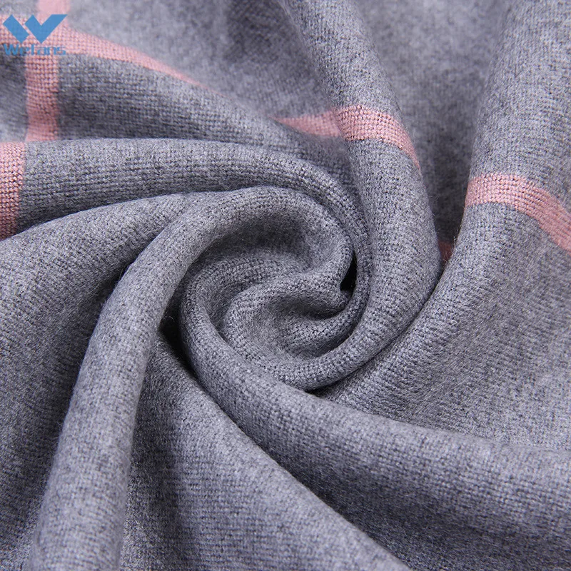 
Wefans China manufacturers weave Diamond pattern plaid pashmina shawl scarf 100% cashmere scarf 