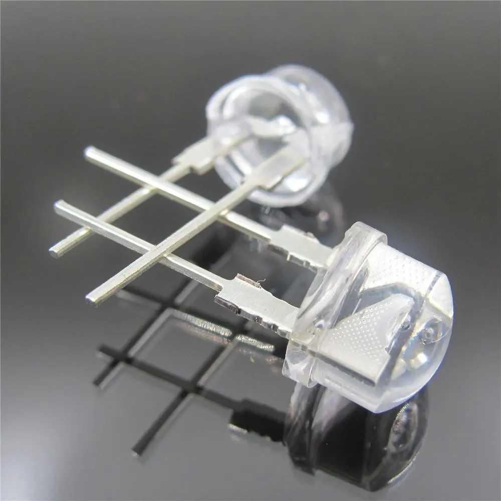 Super Bright 8mm Straw Hat Diode 0.25w 0.5W White Light 120 Degrees LED Lamp to DIp Chip Led