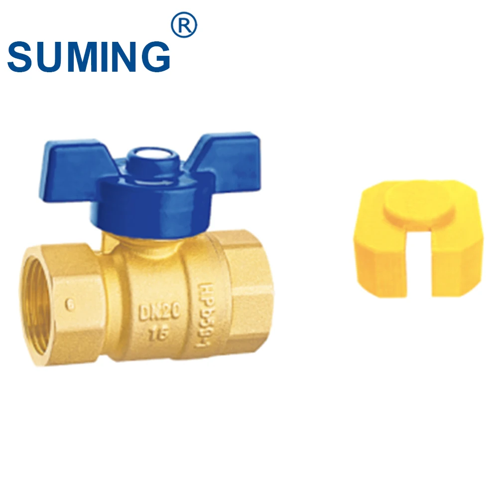 SUMING Brass ball valve with magnetic lock